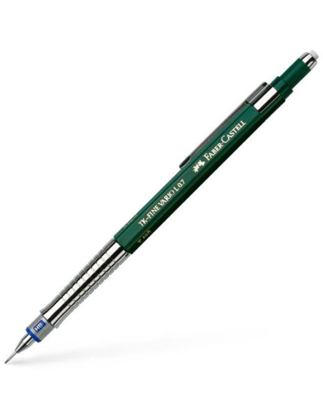 FABER CASTELL PORTAMINAS TK-FINE VARIO L 07MM CLIP DE METAL Y GOMA DE BORRAR VERDE