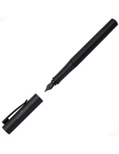 FABER CASTELL PLUMA ESTILOGRÁFICA GRIP EDITION ALL BLACK M NEGRO