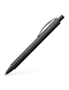 FABER CASTELL BOLÍGRAFO ESSENTIO ALUMINIO B TINTA NEGRA RECARGABLE NEGRO MATE