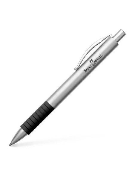 FABER CASTELL BOLÍGRAFO ESSENTIO METAL B TINTA NEGRA RECARGABLE CROMO MATE