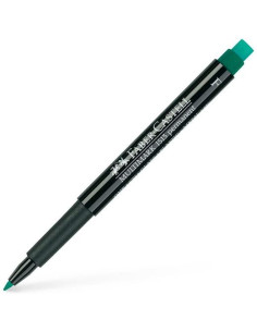 FABER CASTELL ROTULADOR PERMANENTE MULTIFUNCIONAL MULTIMARK F CON GOMA INTEGRADA VERDE