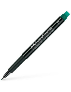 FABER CASTELL ROTULADOR PERMANENTE MULTIFUNCIONAL MULTIMARK S CON GOMA INTEGRADA VERDE