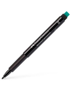 FABER CASTELL ROTULADOR PERMANENTE MULTIFUNCIONAL MULTIMARK M CON GOMA INTEGRADA NEGRO