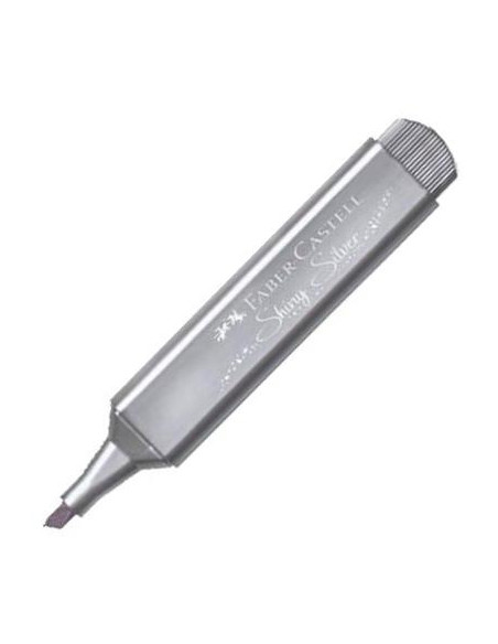 FABER CASTELL MARCADOR TEXTLINER 46 METÁLICO PLATA