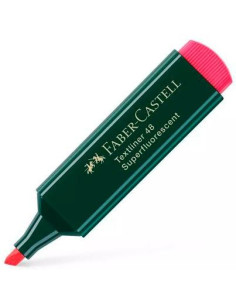 FABER CASTELL MARCADOR SUPERFLUORESCENTE TEXTLINER 48 ROJO