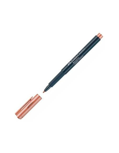 FABER CASTELL ROTULADOR PUNTA DE FIBRA METALLICS MARKER COPPER CABANA