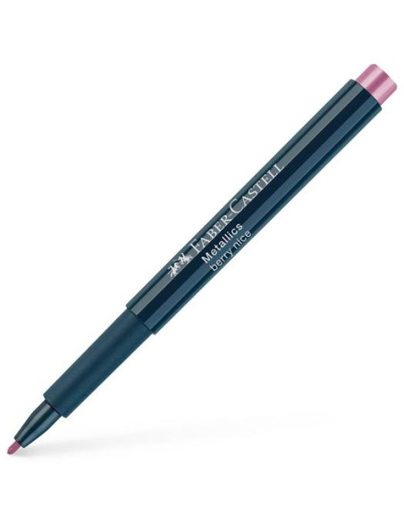 FABER CASTELL ROTULADOR PUNTA DE FIBRA METALLICS MARKER BERRY NICE