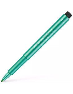 FABER CASTELL ROTULADOR PITT ARTIST PEN METALLIC 15MM VERDE