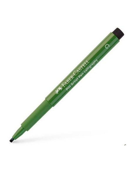 FABER CASTELL ROTULADOR PERMANENTE PITT ARTIST PEN CALLIGRAPHY 25MM VERDE ÓXIDO CROMO