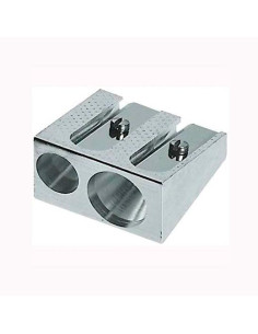 FABER CASTELL AFILALÁPICES DOBLE 50-34  METAL PLATA