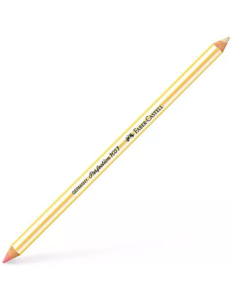 GOMA de BORRAR FABER-CASTELL PERFECTION 7057 con FORMA de LAPIZ y  2 PUNTAS ud