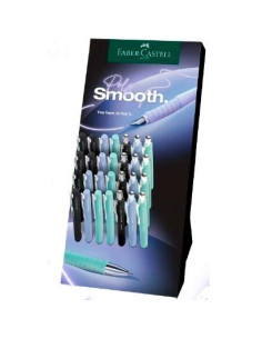 FABER CASTELL EXPOSITOR 16 PLUMAS POLY PEN  12 BOLÍGRAFOS POLY BALL SURTIDO 2025