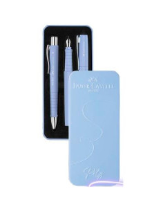 FABER CASTELL SET DE REGALO CON PLUMA Y BOLÍGRAFO POLY XB AZUL CARIBE