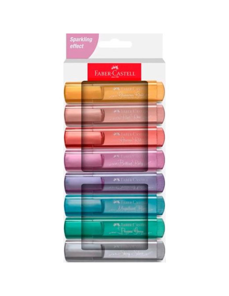 FABER CASTELL MARCADOR TEXTLINER 46 METALLIC SURTIDOS PACK 8 UD