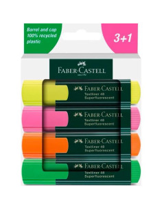FABER CASTELL MARCADOR FLUORESCENTE TEXTLINER 48 CSURTIDOS BLÍSTER 31 UD