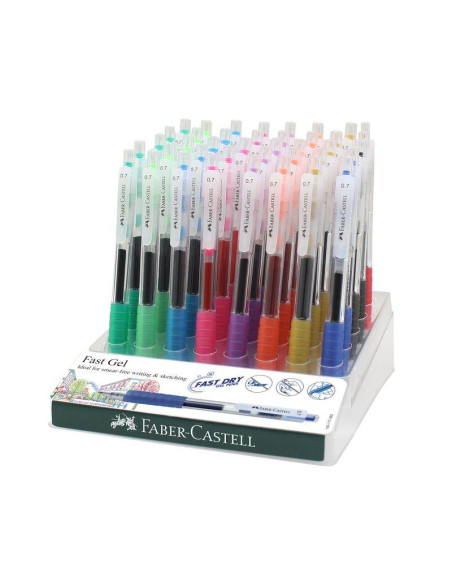 BOLIGRAFO FABER-CASTELL GEL 07 mm EXPOSITOR DE 40 SURTIDOS