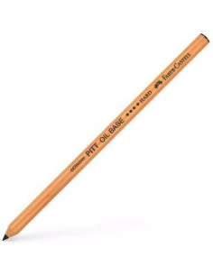 FABER CASTELL LÁPIZ DE DIBUJO PITT OIL BASE MINA GRASA DURO NEGRO