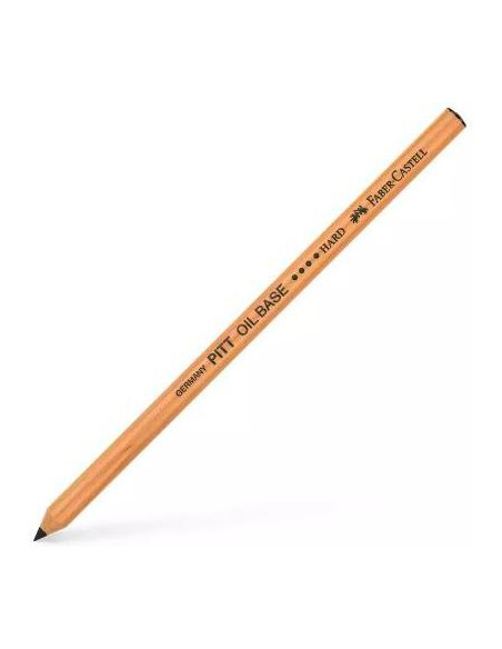 FABER CASTELL LÁPIZ DE DIBUJO PITT OIL BASE MINA GRASA DURO NEGRO