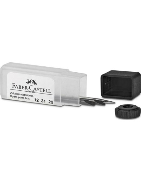 FABER CASTELL CAJA DE PIEZAS DE RECAMBIO PARA COMPÁS