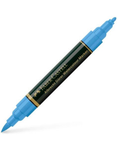 FABER CASTELL ROTULADOR DÜRER WATERCOLOUR DOBLE PUNTA MEDIAPINCEL AZUL ULTRAMAR