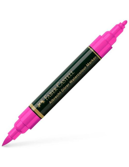 FABER CASTELL ROTULADOR DÜRER WATERCOLOUR DOBLE PUNTA MEDIAPINCEL ROSA PÚRPURA MEDIO