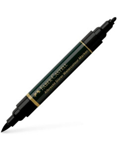 FABER CASTELL ROTULADOR DOBLE PUNTA FIBRAPINCEL ALBRECHT DÜRER WATERCOLOUR MARKER NEGRO