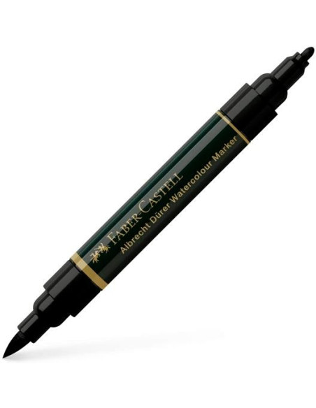 FABER CASTELL ROTULADOR DOBLE PUNTA FIBRAPINCEL ALBRECHT DÜRER WATERCOLOUR MARKER NEGRO