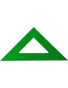 FABER CASTELL ESCUADRA SIN GRADUAR 25CM VERDE