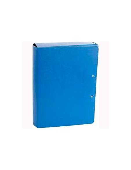 FABRISA CARPETA DE PROYECTOS 7CM FOLIO CIERRE DE BOTA CGOMAS CARTÓN GOFRADO AZUL