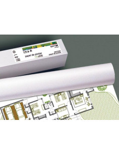 FABRISA ROLLO DE PAPEL PARA PLOTTER 914X45X50 100GR BLANCO OPACO