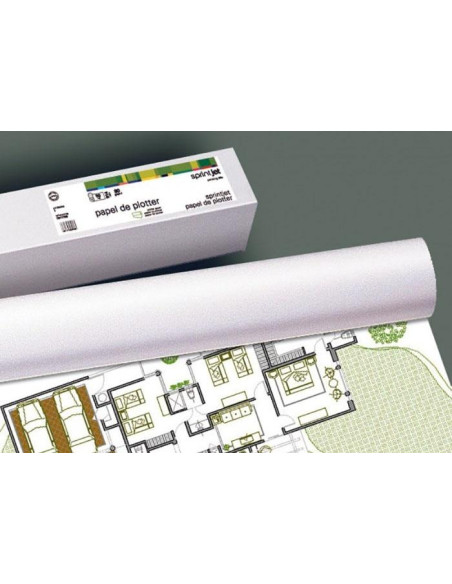 FABRISA ROLLO DE PAPEL PARA PLOTTER 61024X50MMX30M 180GR BLANCO MATE