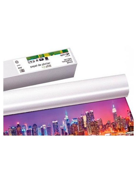FABRISA ROLLO DE PAPEL PARA PLOTTER 42 1067X50MM X 30M 180GR BLANCO GLOSSY FOTOGRÁFICO BRILLO