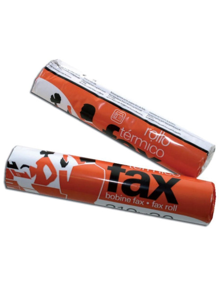 FABRISA ROLLO TÉRMICO FAX 210MMX15METROS Y 12MM DE MANDRIL