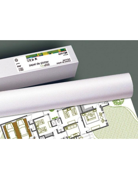 FABRISA ROLLO DE PAPEL PARA PLOTTER 420X50 80GR BLANCO OPACO