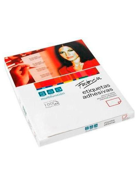 FABRISA ETIQUETAS ADHESIVAS MULTIFUNCIÓN 105X741MM CRECTOS 8 X 100H BLANCO