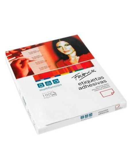 FABRISA ETIQUETAS ADHESIVAS MULTIFUNCIÓN 210X148MM CRECTOS 2 X 100H BLANCO