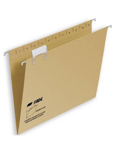 FADE CARPETA COLGANTE VISOR SUPERIOR KIO KRAFT CARTULINA A4 CON ETIQUETAS -50U-