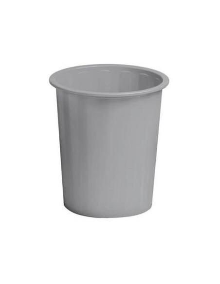 PAPELERA PLASTICO CERRADA FAIBO 14 L GRIS