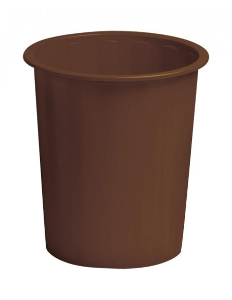 FAIBO PAPELERA DE PLÁSTICO EN POLIPROPILENO 310X280 MM CERRADA 14 L SERIE 305 MARRON