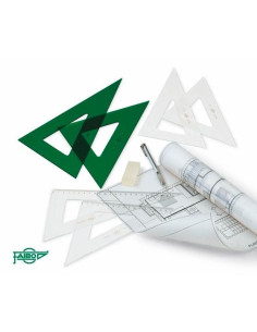 FAIBO CARTABÓN 25CM SIN GRADUAR VERDE