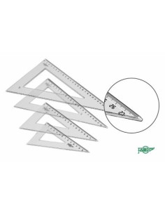 FAIBO CARTABÓN ESCOLAR GRADUADO 25CM TRANSPARENTE