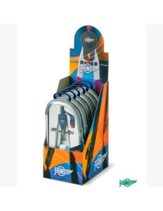 FAIBO EXPOSITOR COMPÁS SERIE BLUE-LINE MICROMÉTRICO BRAZOS ARTICULADOS 301T 6 UNIDADES