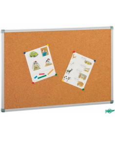 FAIBO TABLERO CORCHO SOLIDO 122X270CM MARCO DE ALUMINIO 4MM