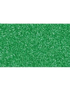 FAMA GOMA EVA 50X70CM GROSOR 2MM GLITTER VERDE PACK 10 UD