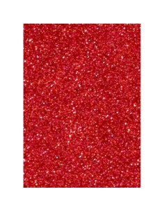 FAMA GOMA EVA 50X70CM GROSOR 2MM GLITTER ROJO