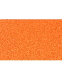 FAMA GOMA EVA 50X70CM GROSOR 2MM GLITTER NARANJA PACK 10 UD
