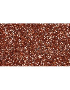 FAMA GOMA EVA 50X70CM GROSOR 2MM GLITTER CASTAÑO PACK 10 UD