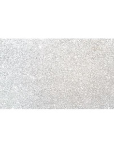 FAMA GOMA EVA 50X70CM GROSOR 2MM GLITTER BLANCO PACK 10 UD