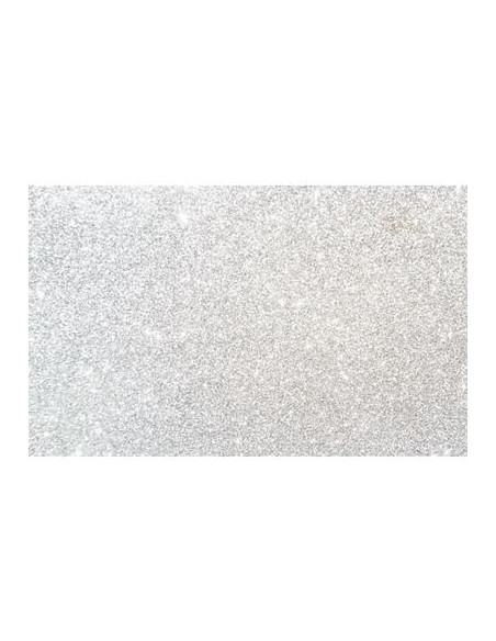 FAMA GOMA EVA 50X70CM GROSOR 2MM GLITTER BLANCO PACK 10 UD