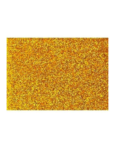 FAMA GOMA EVA 20X30CM GROSOR 2MM GLITTER ORO